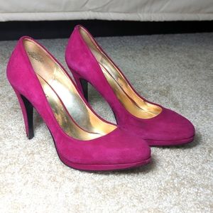 Nine West Magenta Suede Pumps 7